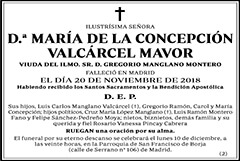 María de la Concepción Valcárcel Mavor